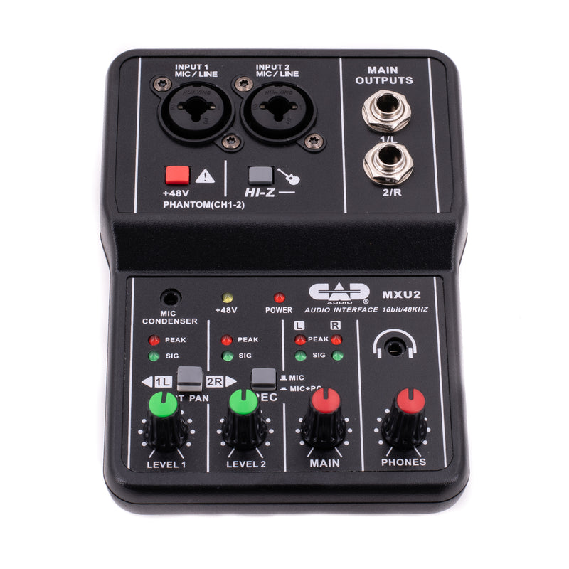 CAD Audio MXU2 2 Channel Mixer with USB Interface