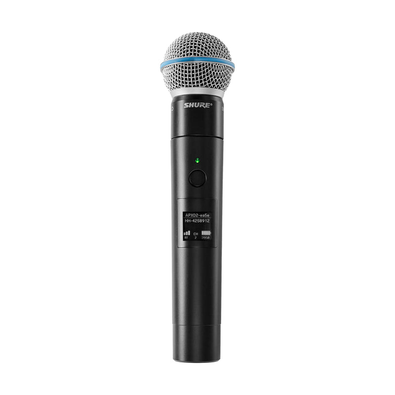 Shure MXW2X/BETA58-Z10 Handheld Transmitter with BETA58 Super Cardioid Capsule