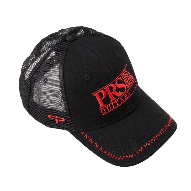 PRS Trucker Block Logo Baseball Hat (Red/Black)
