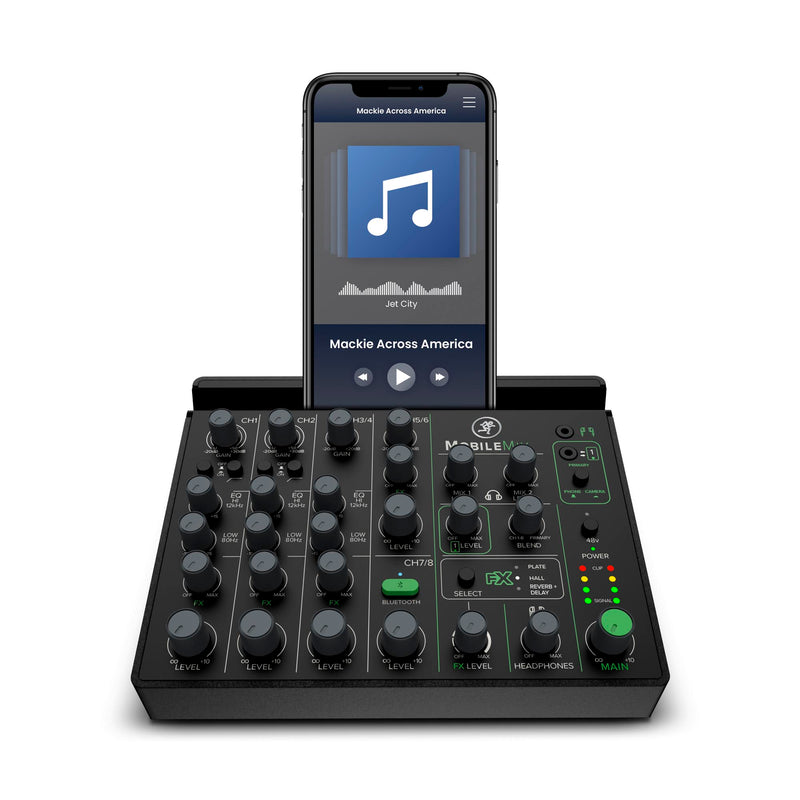 Mackie MOBILEMIX 8-Channel USB-Powerable Mixer for A/V Production, Live Sound and Streaming