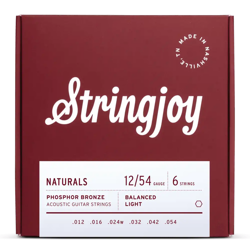 Stringjoy SJ-NB1254 Acoustic Guitar Strings Light  - 12-54