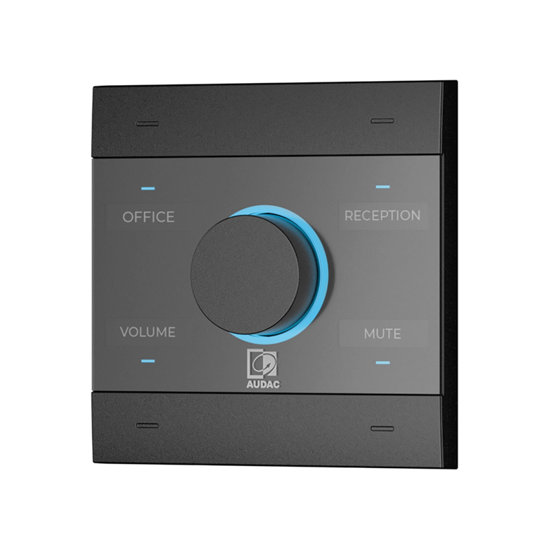 Audac NCP105/B Universal Network/PoE Wall Panel Controller (Black)