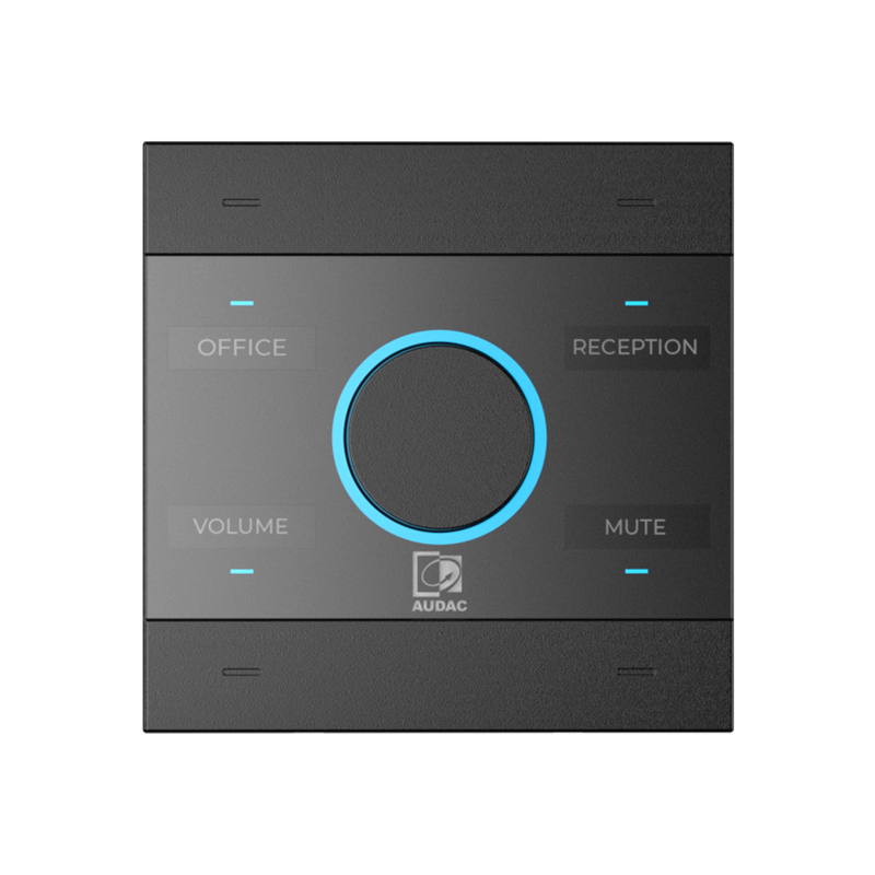 Audac NCP105/B Universal Network/PoE Wall Panel Controller (Black)