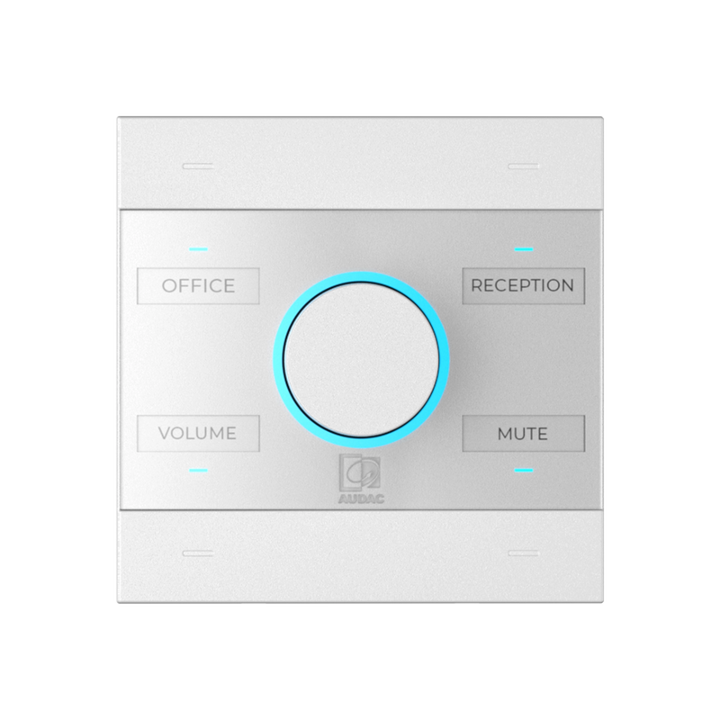 Audac NCP105/W Universal Network/PoE Wall Panel Controller (White)