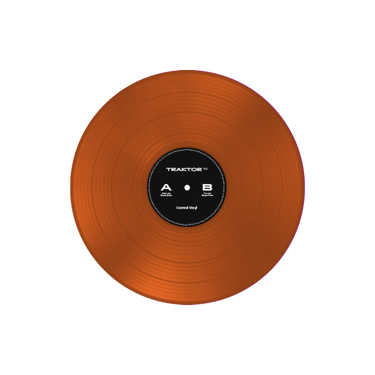 Vinyle de contrôle du traktor d'instruments indigènes (orange transparent)