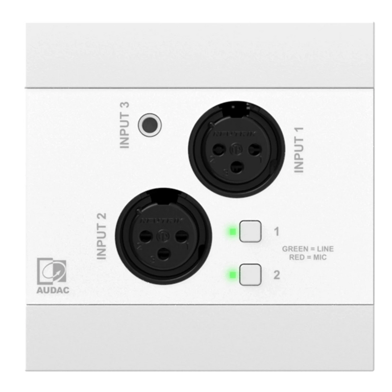 Audac NWP320/W Network Input Panel (White)