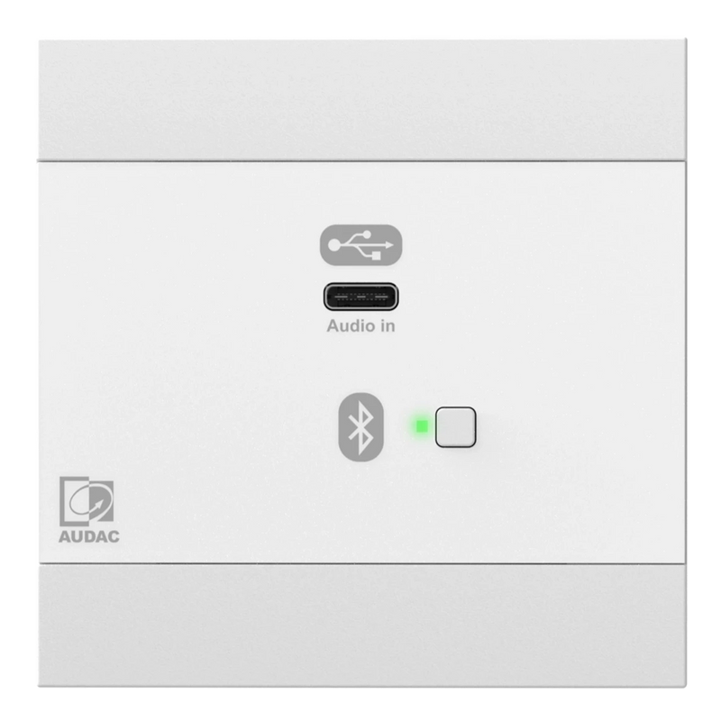 Audac NWP400/W Network Input Panel USB C with Bluetooth (White)