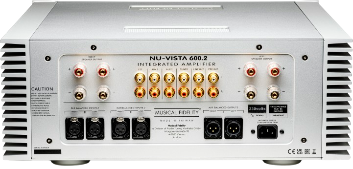 Musical Fidelity NU-VISTA 600.2 Integrated Amplifier (Silver)