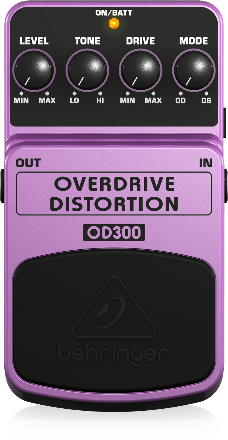 Behringer OD300 Overdrive And Distortion Stompbox Effect Pedal (DEMO)