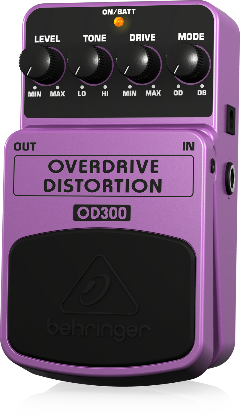 Behringer OD300 Pédale d'effet Overdrive et Distortion Stompbox 