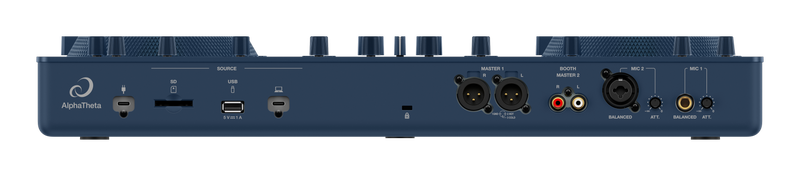 AlphaTheta OMNIS DUO Système tout-en-un portable alimenté par batterie à 2 canaux (bleu)