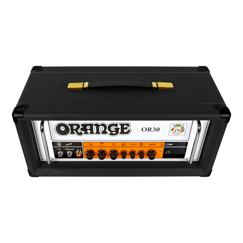 Orange OR30 30W All Valve, Single Channel Amp Head with Footswitchable Volume Boost (Black)