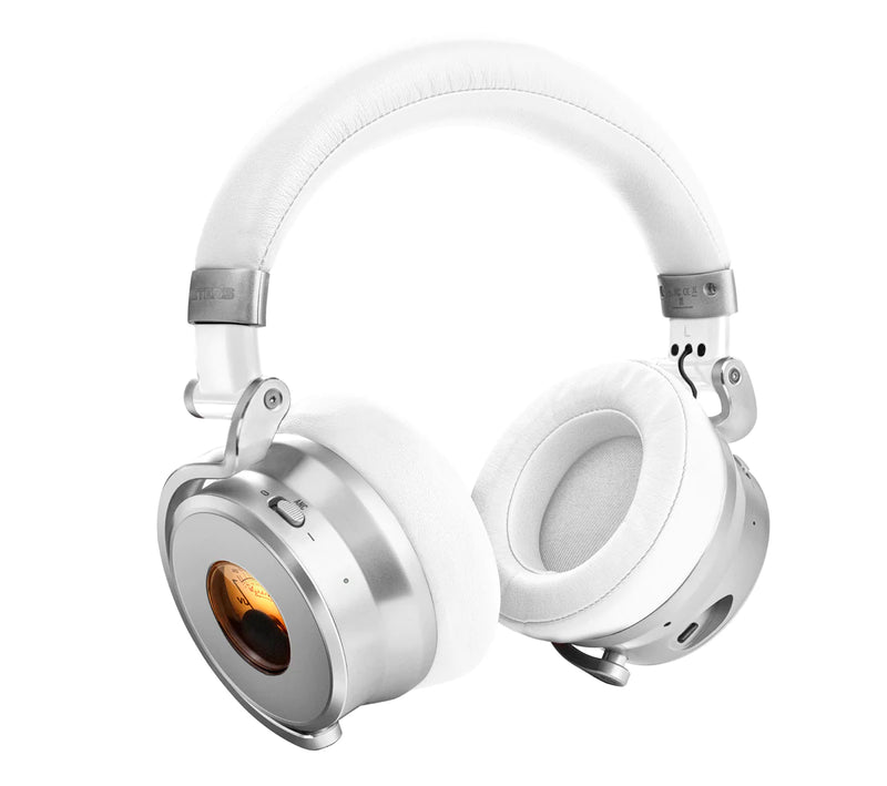 Meters M-OV1BC-WHT Bluetooth Wireless Over Ear Headphones - White