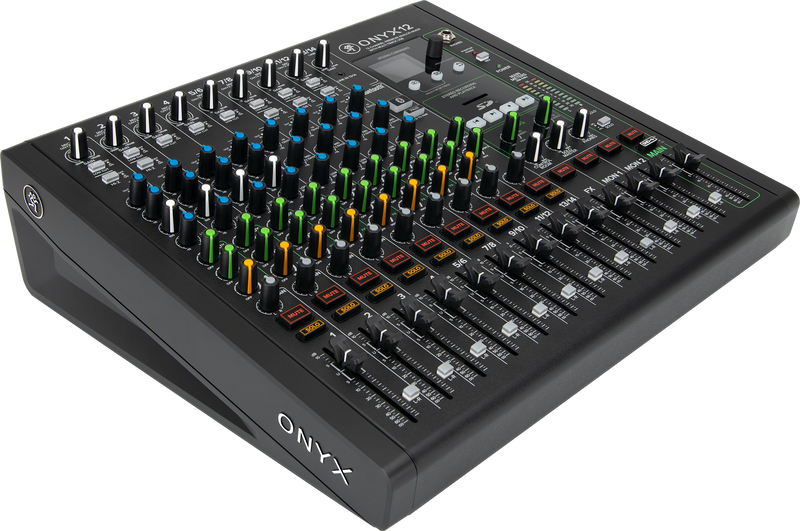 MACKIE ONYX 12 MIXAUR ANALOGE PRIMIQUE 12 CANNEL avec USB Multitrack (démo)