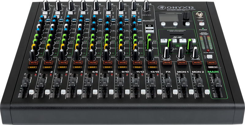 MACKIE ONYX 12 MIXAUR ANALOGE PRIMIQUE 12 CANNEL avec USB Multitrack (démo)