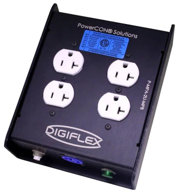 Digiflex P-MPA-2U-MPB Powercon In et Through avec 2 prises duplex