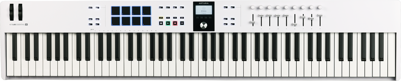 Arturia KEYLAB ESSENTIAL 88 MK3 Contrôleur MIDI universel pleine taille (Blanc)