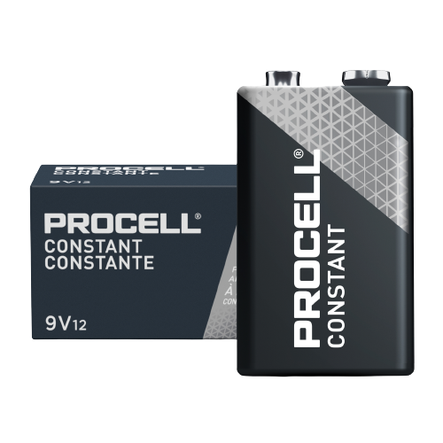 Procell PC1604 Boîte de 12 piles alcalines constantes 9 V