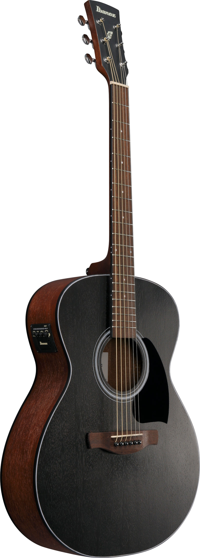 Ibanez PC54EWKH Acoustic Electric Guitar (Weathered Black Open Pore)