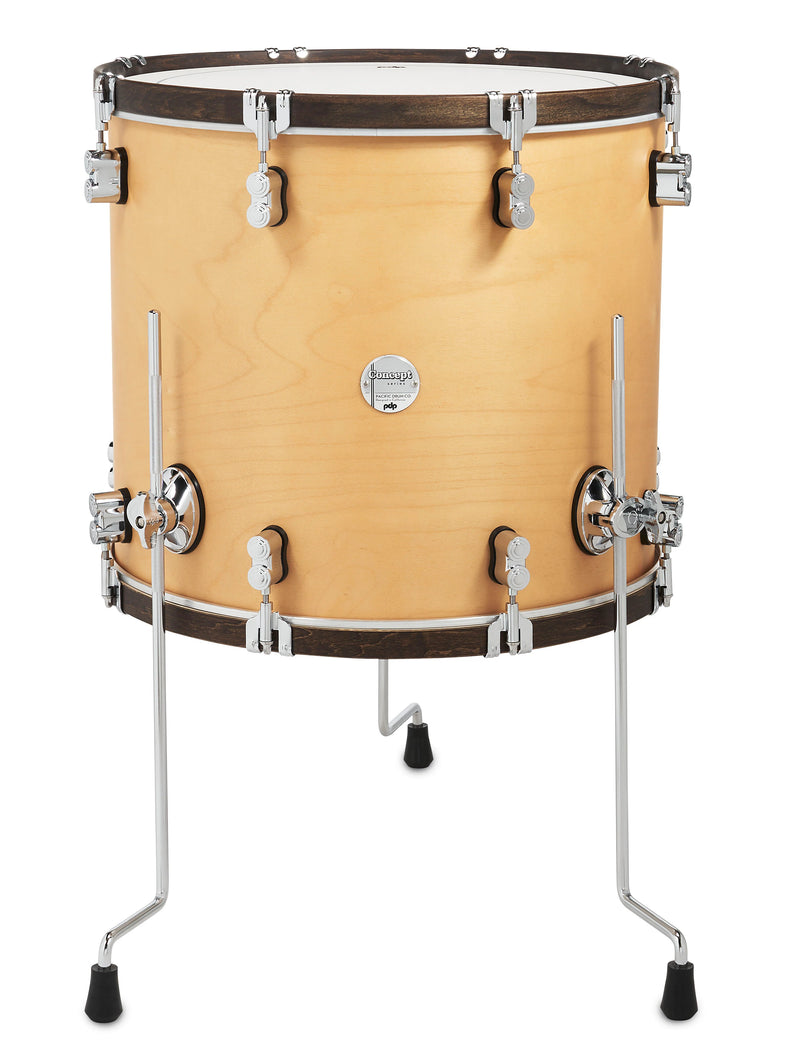 PDP PDCC1618FTNW Concept Maple Classic Floor Tom (Natural Stain) - 16" x 18"