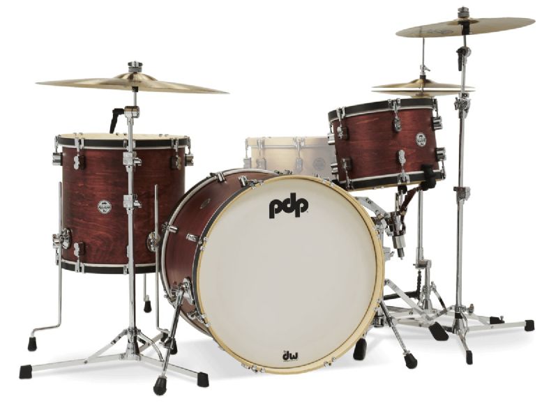 PDP PDCC2213OE Concept Maple Classic 3-Piece 22" Bass Drum Shell Pack (Ox Blood Stain)