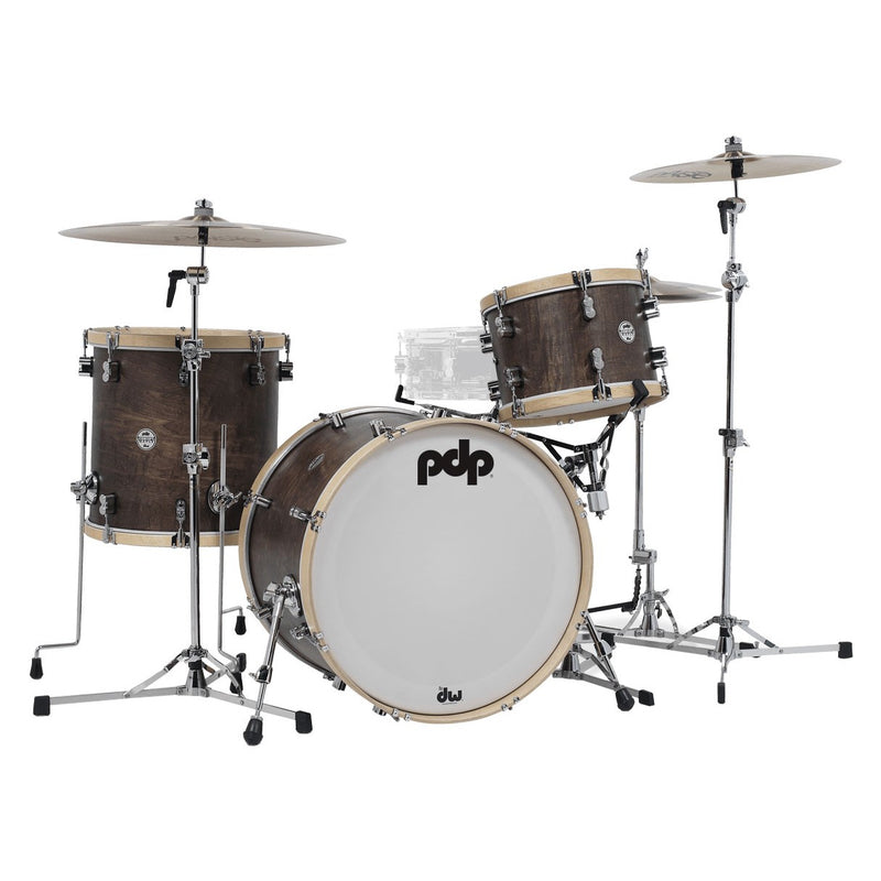 PDP PDCC2213WN Concept Maple Classic 3-Piece 22" Bass Drum Shell Pack (Walnut Stain)