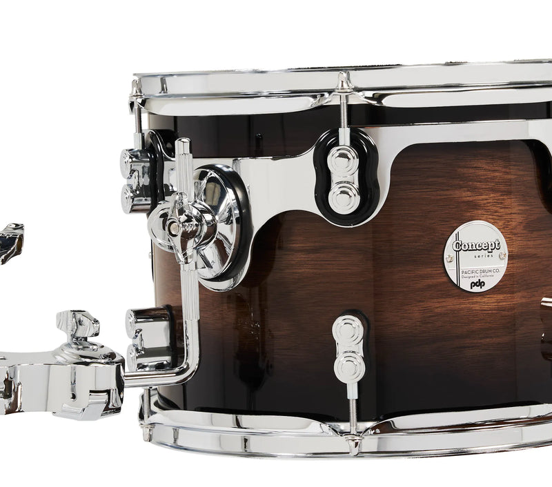 PDP PDCMX2215WC Concept Exotic 5 Piece Drum Shell Pack (Walnut To Charcoal Burst)