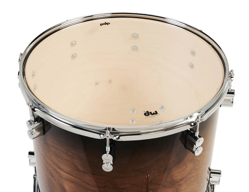 PDP PDCMX2215WC Concept Exotic 5 Piece Drum Shell Pack (Walnut To Charcoal Burst)