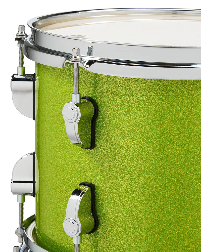 PDP PDNY1604EL New Yorker 4-Piece Shell Pack (Electric Green Sparkle)