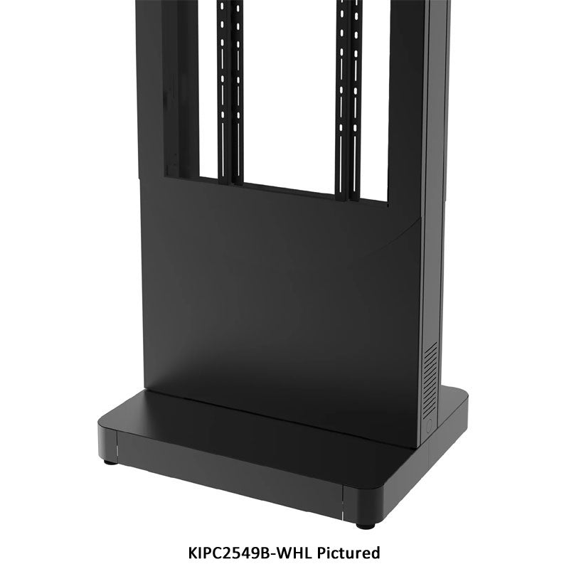 Peerless-AV KIPC2555-WHL Portrait Kiosk with Wheels for 55" Displays (Black)