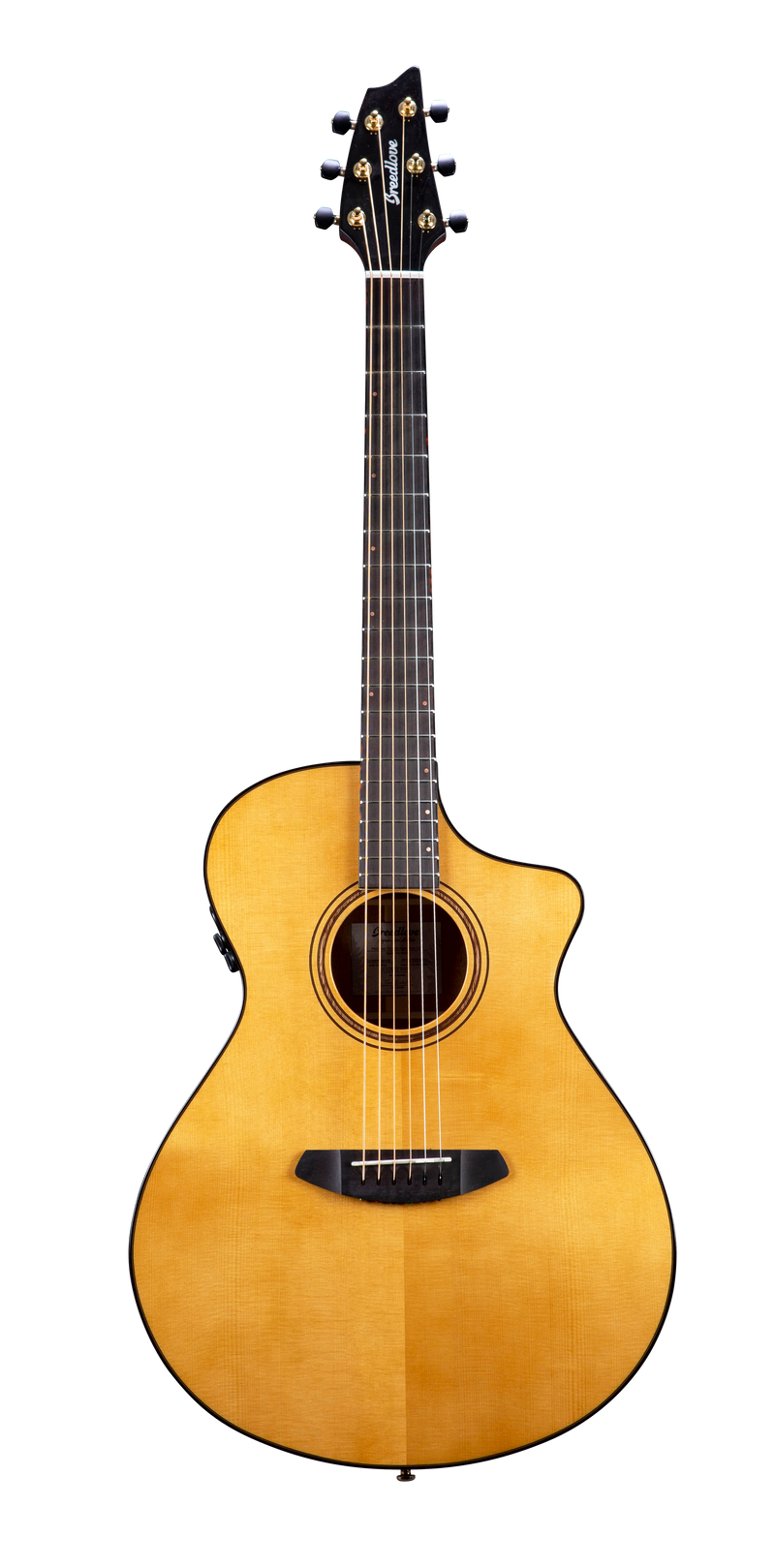 Breedlove PFCNS18CEEUAM Organic Performer Pro CE Concert Thinline Acoustic-Electric Guitar (Natural)