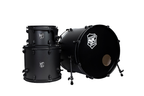 SJC Drums PFK322FBGGW Pathfinder Series 3-piece Shell Pack (Galaxy Grey Black)