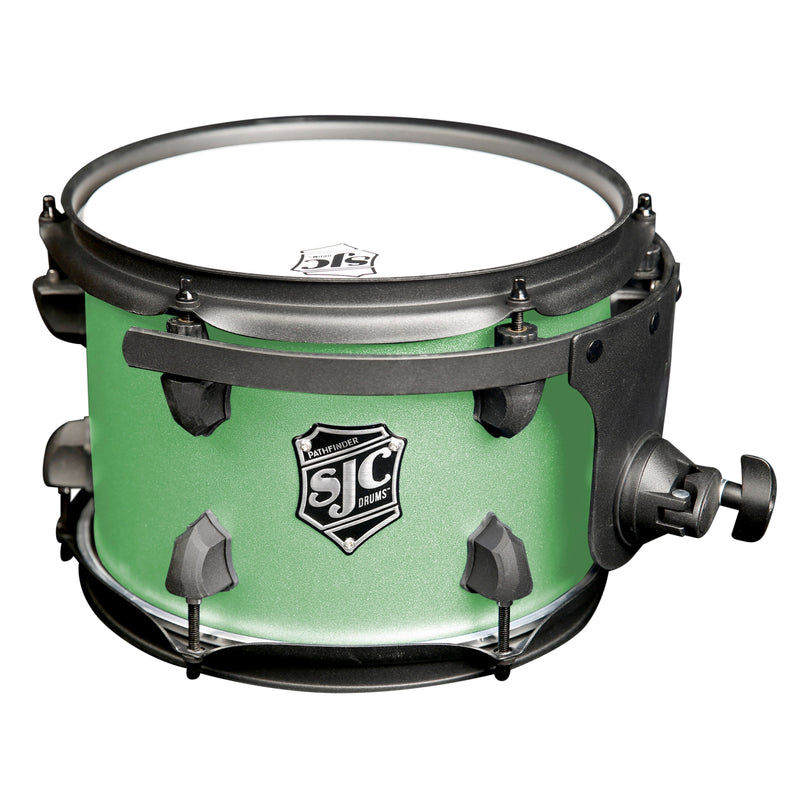 SJC Drums PFRT710FBCMWBJ Pathfinder Series Tom rackable 7" x 10" (noir menthe cosmique)