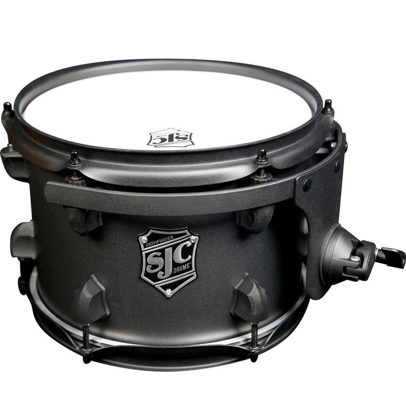 SJC Drums PFRT710FBGGW Pathfinder Series Rack Tom (Galaxy Grey Black) - 7" x 10"