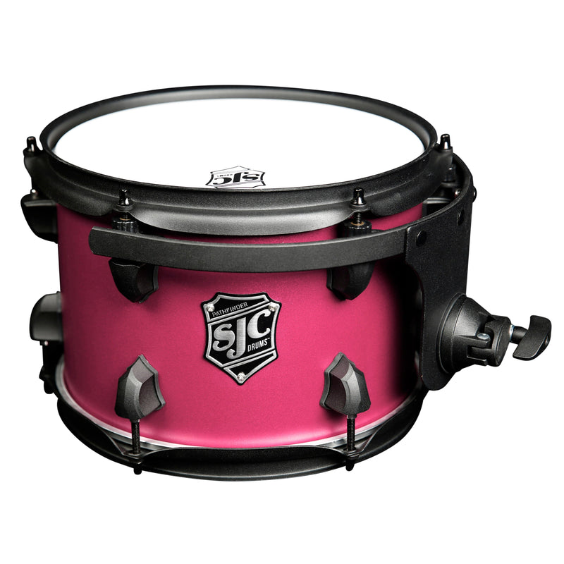 SJC Drums PFRT710FBMMWBJ Pathfinder Series Rack Tom (Mad Magenta Black) - 7" x 10"