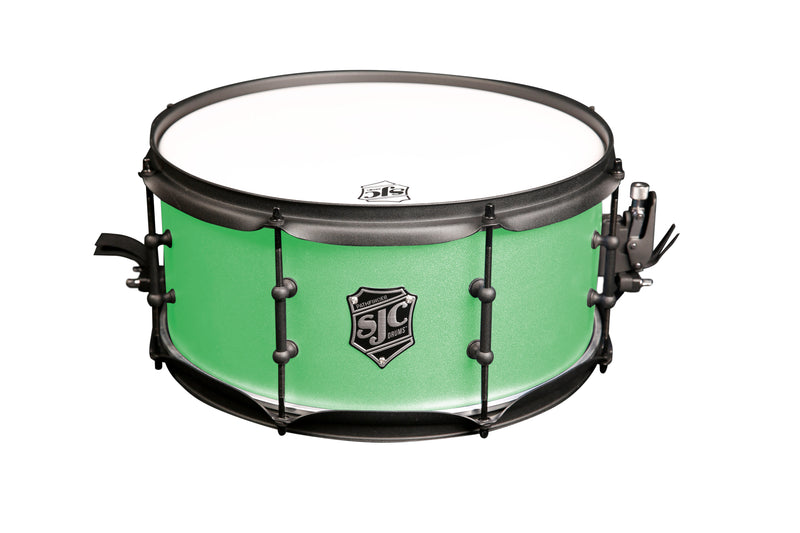 SJC Drums PFS6514FBCMWBJ Pathfinder Series Caisse claire 6,5" x 14" (Noir menthe cosmique)