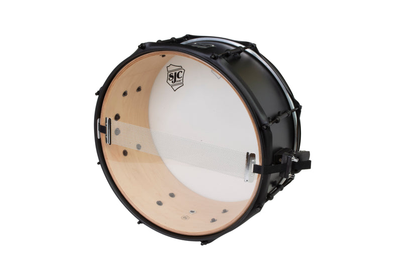 SJC Drums PFS6514FBGGW Pathfinder Series Snare Drum (Galaxy Grey Black) - 6.5" x 14"