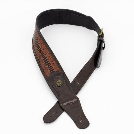 Profile EGL-6500 Western Strap with Brass Buckle (Crocodile Pattern, Brown)