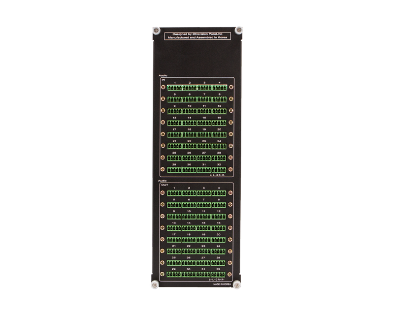 PureLink PM-32X-AD Internal 32×32 Balanced/Unbalanced Audio Matrix Switcher