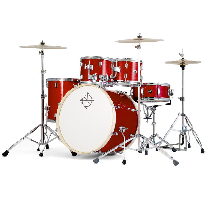 Dixon PODSP520C1CRD Spark 5-Piece Drum Set Pack With 20" Bass Drum (Cyclone Red)