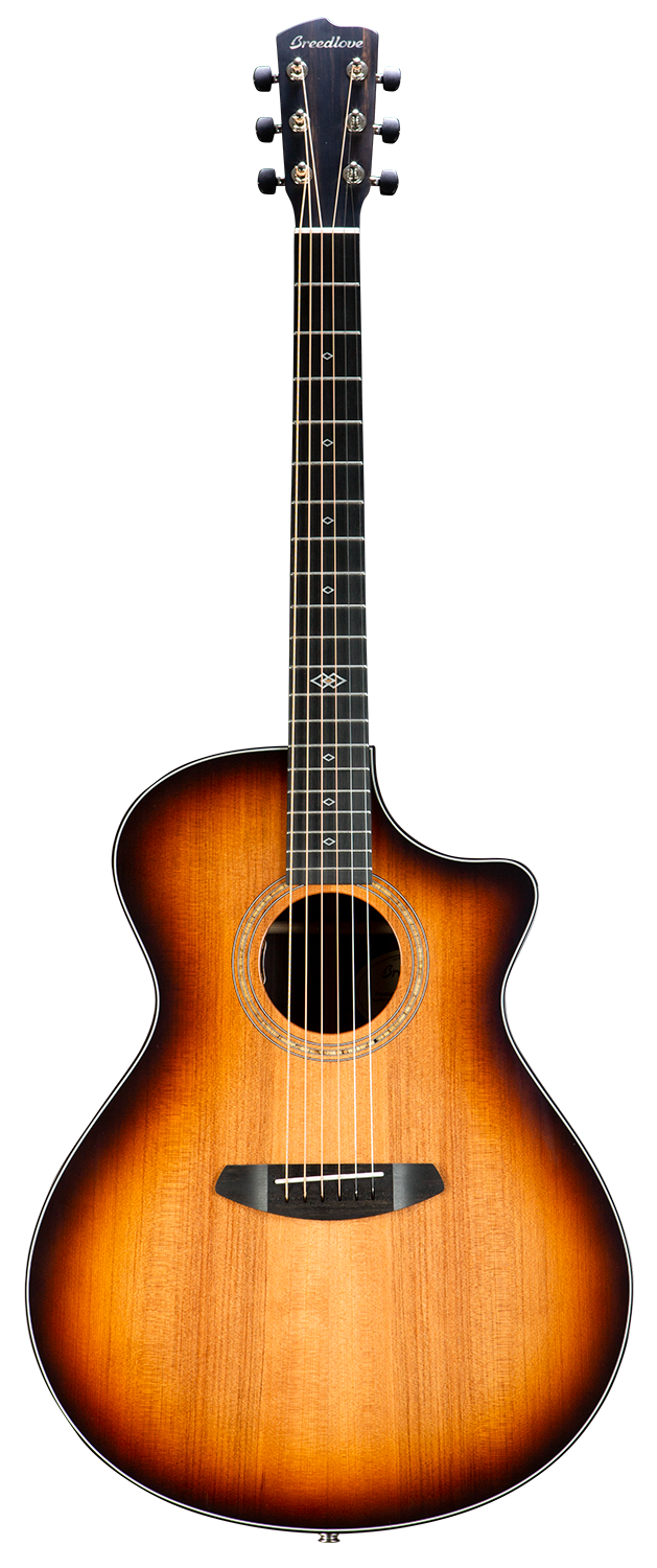 Breedlove PRCO44CERWIR Premier Concerto CE Acoustic-Electric Guitar (Edge Burst)