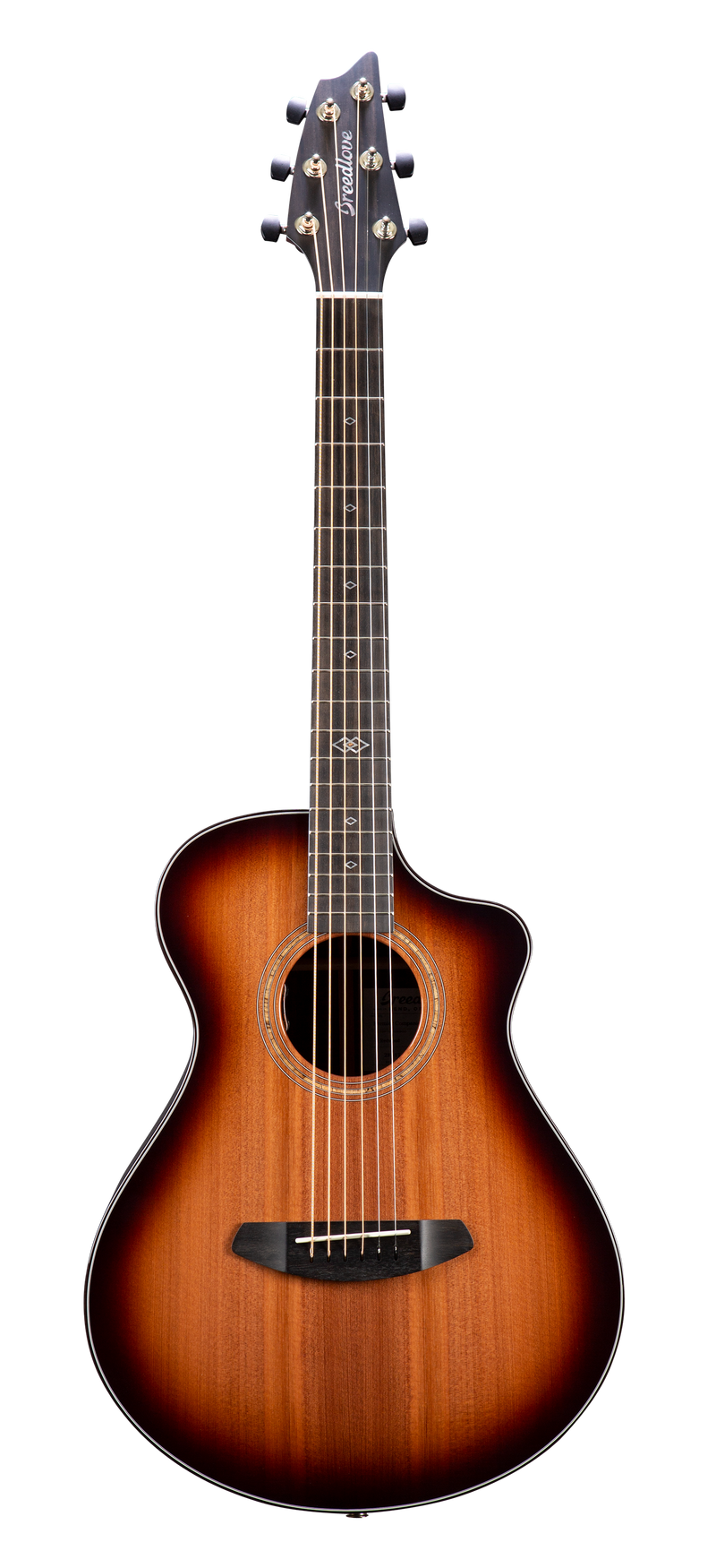 Breedlove PRCP44CERWIR Premier Companion CE Acoustic-Electric Guitar (Edge Burst)