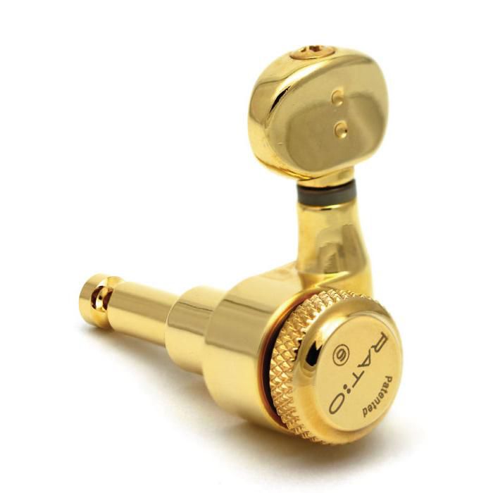 Graph Tech PRL-8731-LG0 Ratio Left Handed Electric Guitar Locking Machine Heads (Gold)