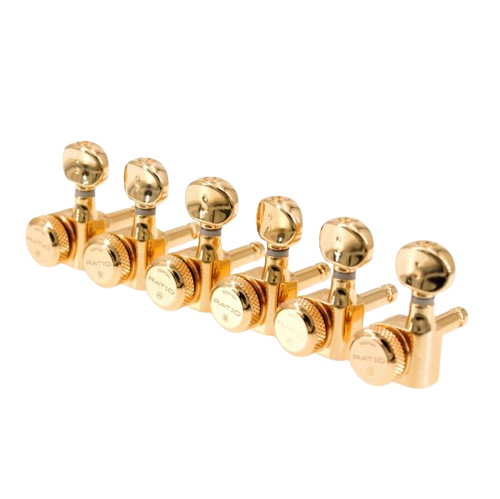 Graph Tech PRL-8731-LG0 Ratio Left Handed Electric Guitar Locking Machine Heads (Gold)