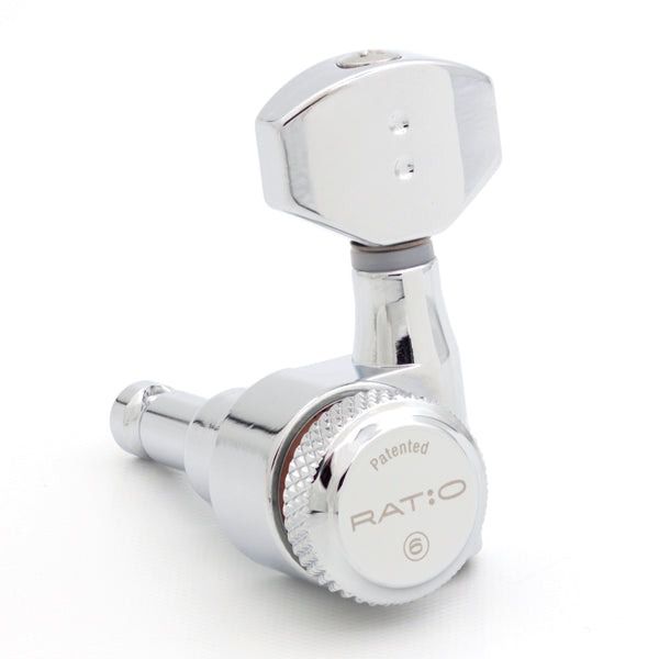 Graph Tech PRL-9721-LC0 Ratio Electric Guitar Locking Machine Heads (Chrome)