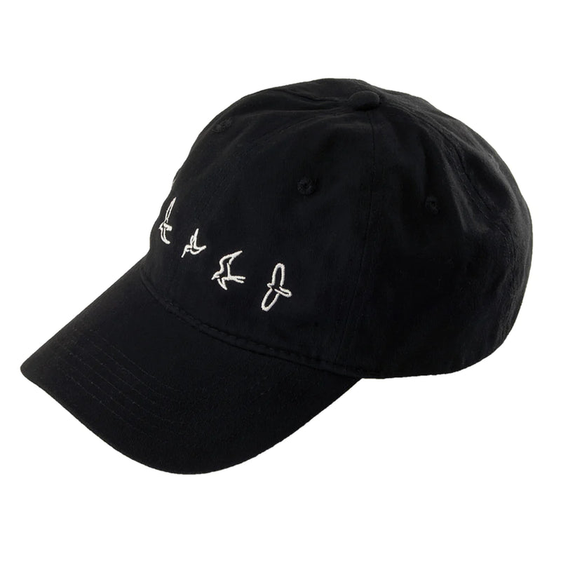 PRS Casquette de baseball à profil bas avec logo oiseau (Noir)