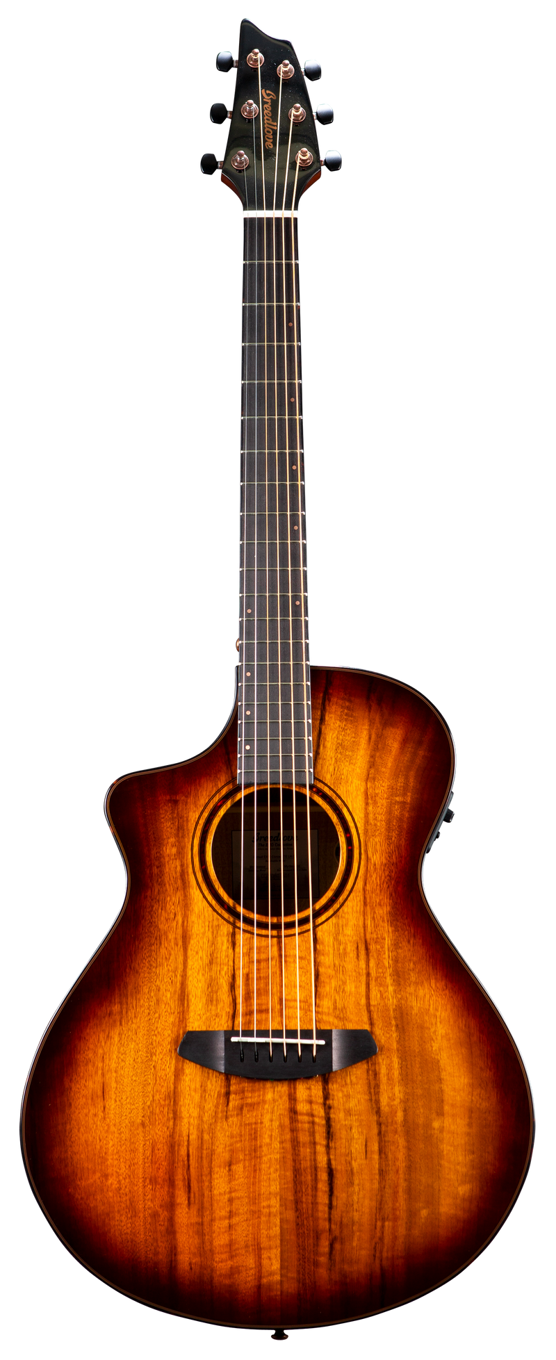 Breedlove PSCN42LCEMYMY Pursuit Exotic All Myrtlewood Left-Handed Concert Acoustic-Electric Guitar (Tiger's Eye)