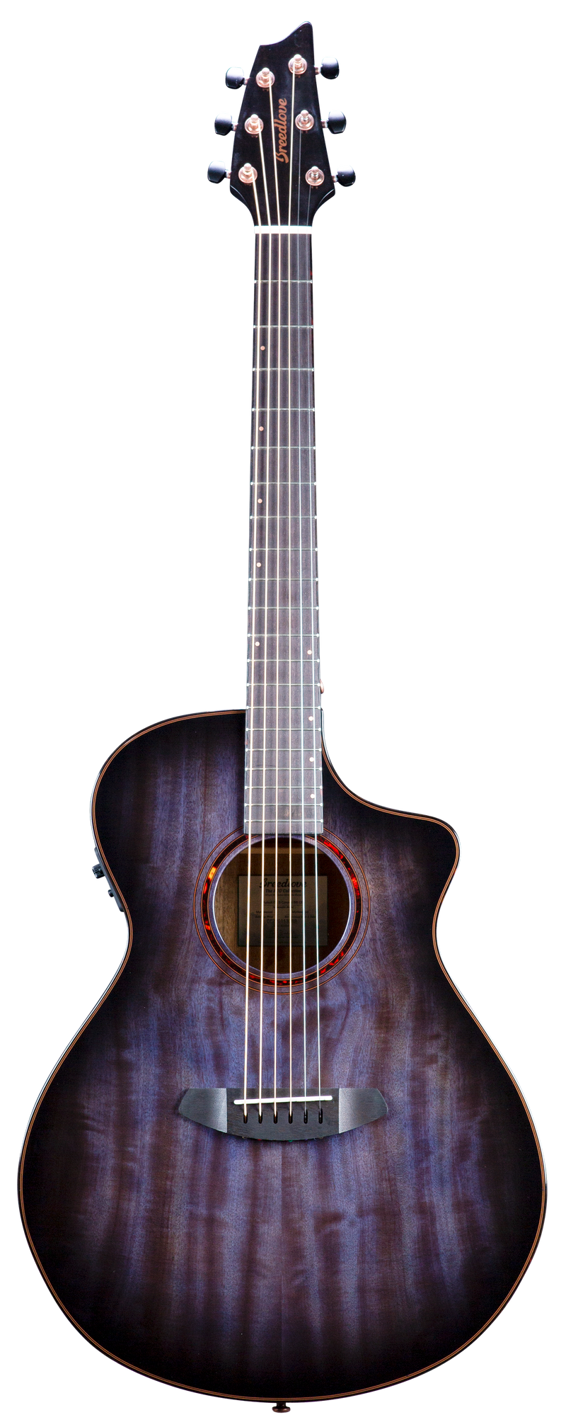 Breedlove PSCN59CEMYMY Pursuit Exotic S CE Concert Acoustic-Electric Guitar (Blackberry)