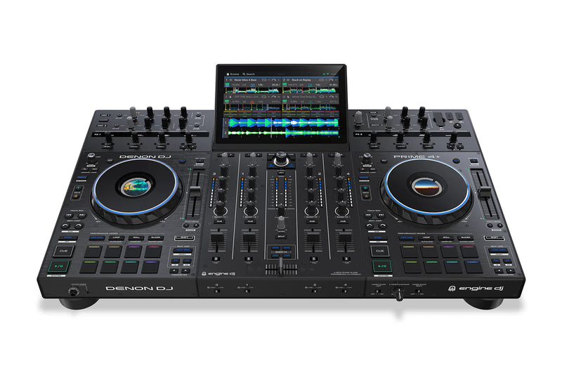 Denon DJ PRIME4+ Contrôleur DJ autonome à 4 platines avec Wi-Fi et streaming