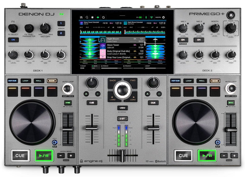 Denon DJ PRIME GO+ Ultra-Portable Battery-Powered Standalone DJ Controller